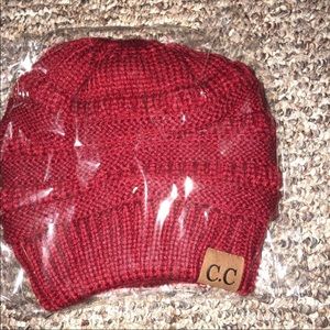 Original C.C messy bun beanie